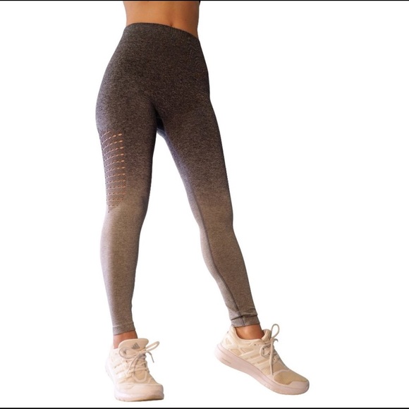 NEW High Waist Yoga Pants Tummy Control Workout - Picture 2 of 8